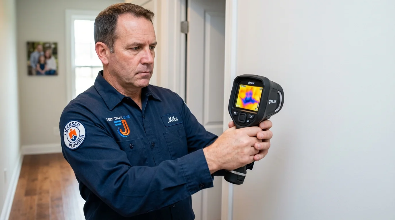 Thermal imaging leak detection by Johns Plumbing LLC in River Rouge